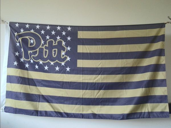 

Питтсбург Пантерс флаг 90 х 150 см полиэстер NCAA Питт звезды и полосы баннер