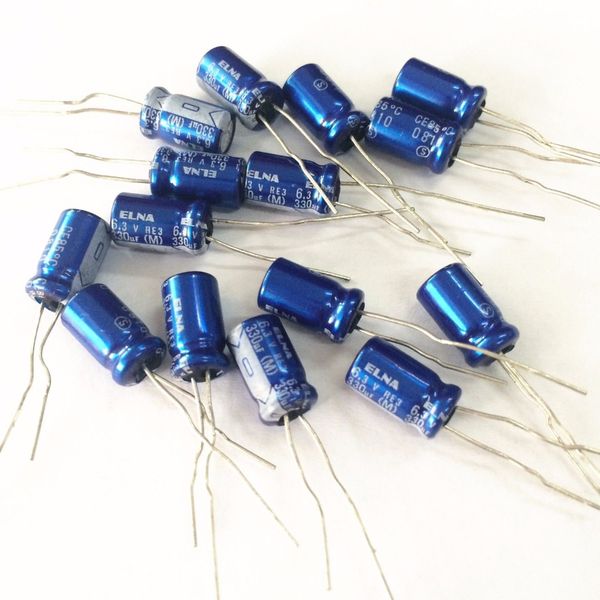

wholesale-50pcs 330uf 6.3v japan elna re3 6.3x11mm 6.3v330uf audio capacitor
