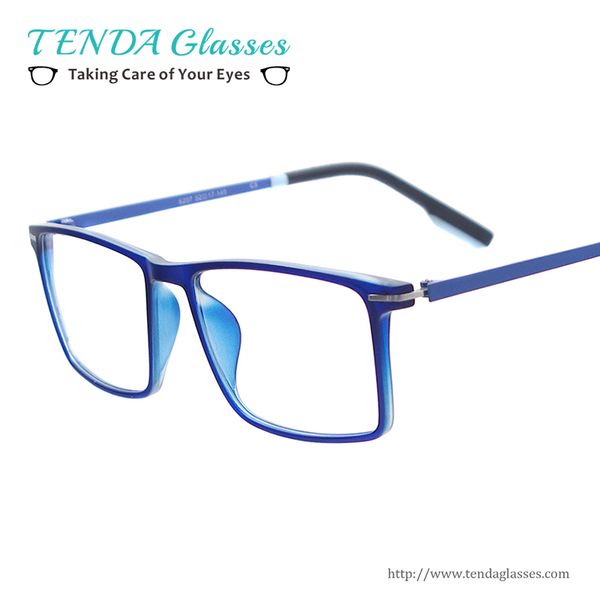 

wholesale- men lightweight colorful eyewear medium size square plastic spectacles prescription glasses frame for lenses myopia reading, Silver