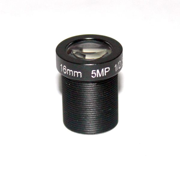 

16mm ir board lens 1/2.5" m12 mount view 5mp cctv lens 50m for security ip camera