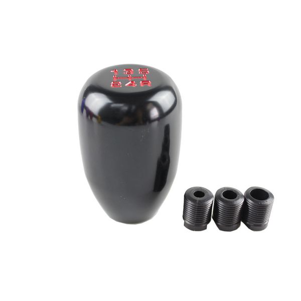 AUDEW Wood Lever PU Leather Car Universal Truck 5 Speed Manual Gear Stick Knob Maj Gloss Hot Sale #