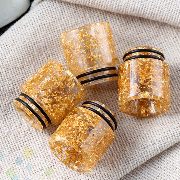 

Newets TFV12 TFV8 Drip Tip Epoxy Resin Wide Bore Tips Shining Mouthpieces for Kennedy GOON 528 Atomizers DHL Free