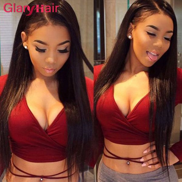

brazilian virgin hair straight remy human hair extensions peruvian malaysian indian cambodian straight weave bundles virgin hair weft, Black