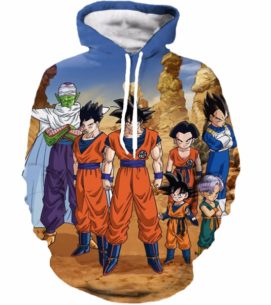 

новейшая мода женщины / мужчины гоку / вегета / piccolo harajuku стиль смешно 3td печати случайные толстовки унисекс плюс размер kk89, Black