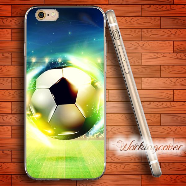 

coque shiny football soft clear tpu case for iphone 6 6s 7 plus 5s se 5 5c 4s 4 case silicone cover
