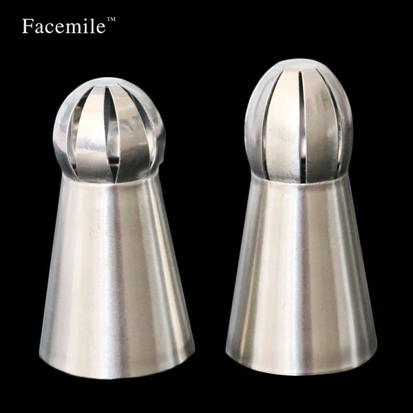 

wholesale- stainless steel sphere ball tips torch russian icing piping nozzles tip flower fondant cupcake cake decorating tool zh033