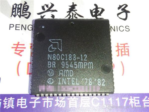 Amd/N80C188-12/Mikroprozessor quadratisch plcc68 Kunststoffgehäuse Dichtung CPU. 188 . Elektronische Komponenten, N80C188