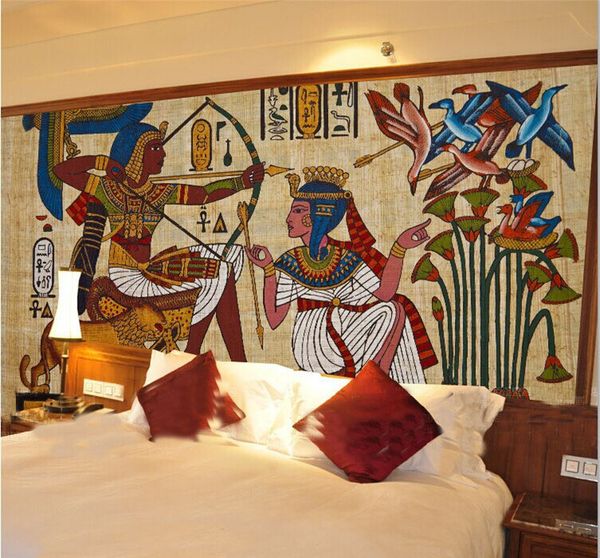 Ancient Egyptian Murals Dream Living Room Bedroom Tv Background Wall Paper 3d Custom Photo Mural Wallpaper Computer Desktop Wallpapers Full Hd