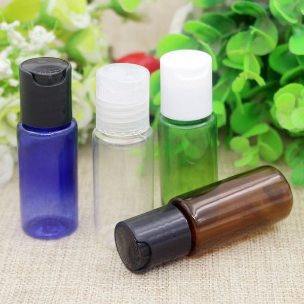 

200pc 15ml container ample cleaner hampoo torage with chiaki cover empty tran parent packaging pla tic bottle