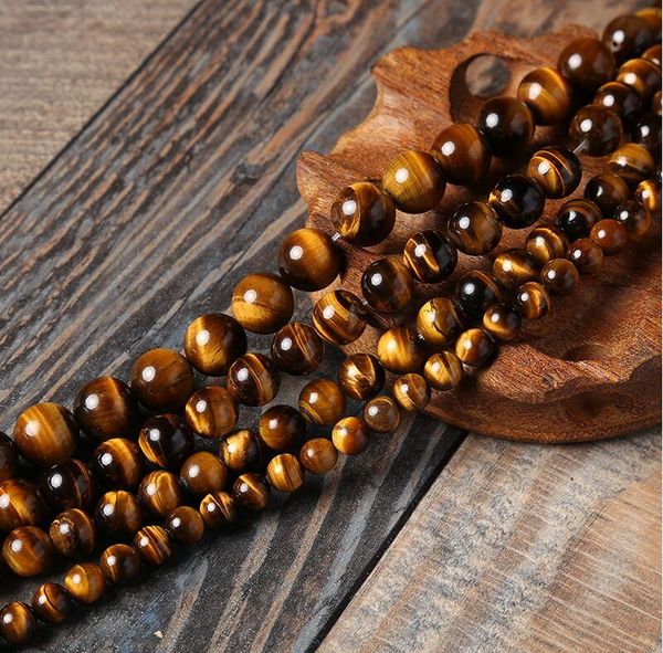 

diy jewelry accessories,natural semi precious stone gem yellow tiger eye beads 4-18mm round loose beads