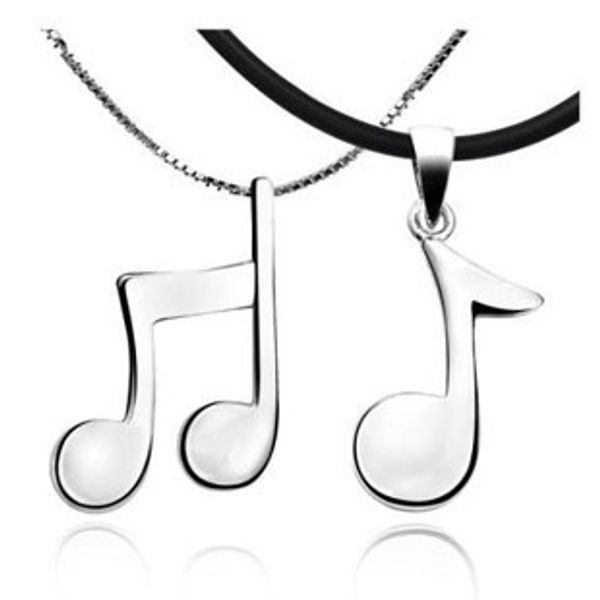 

wholesale- 100% 925 sterling silver necklaces for men and women couple models sterling silver jewelry pendant christmas gift ing