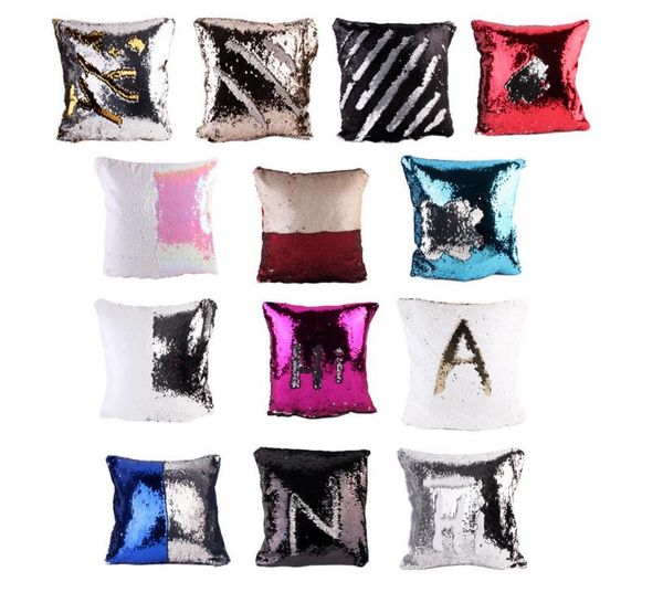 Double Sequin Pillow Case Cover Glamour Square Pillow Case Cushion