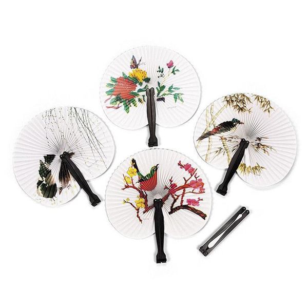 

wholesale-2015 new hioliday sale event party supplies paper hand fan wedding decoration#zh224