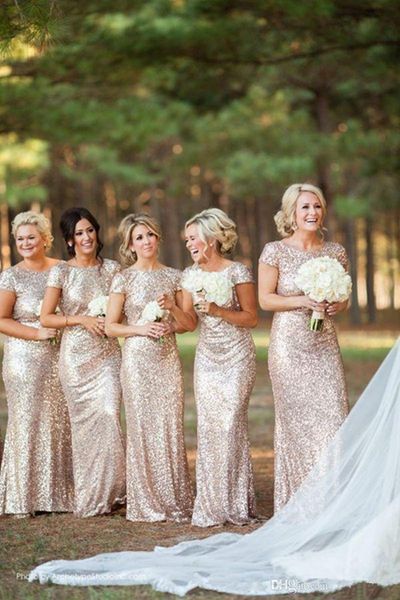 

горячие продажи новый biling bling золото невесты платья длинные jewel декольте с коротким рукавом русалка спинки блестки вечерние платья на, Blue;red