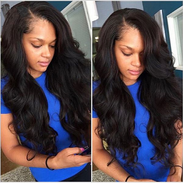 Brazilian Body Wave Human Hair Lace Front Wig For Black Women Left