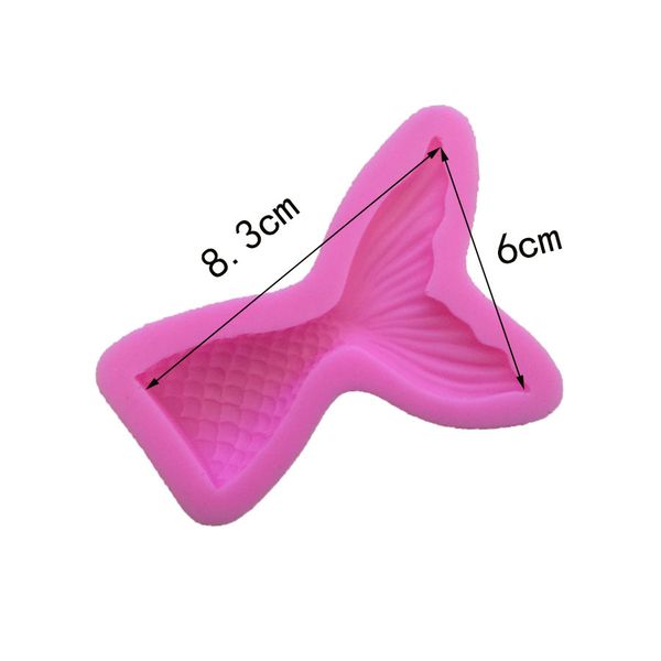 

eco-friendly mermaid fish tail silicone fondant cake mold soap candle mold chocolate candy mould moulds diy decorating baking kitchen