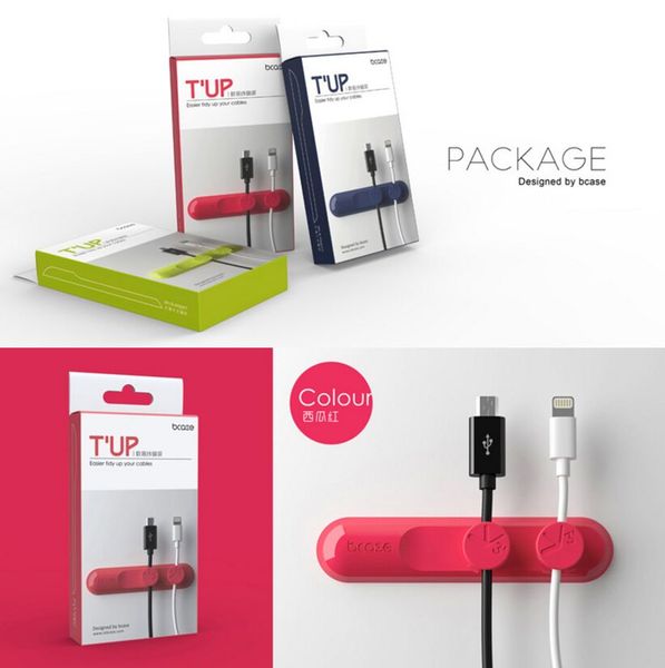 Bcase Tup T Up Magnetic Usb Cable Clip Desk Tidy Organiser Wire