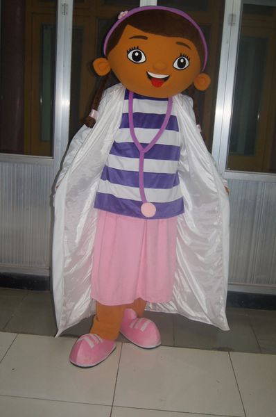 Real Imagem Cloak Girl Mascot Traje Fancy Dress para Halloween Carnaval Party Support Customization