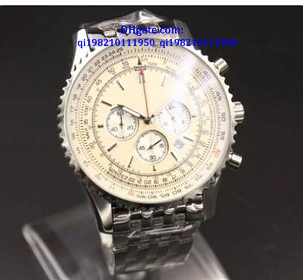 

luxury watches box quartz-watch men white dial fluted case stainless steel band platinum skeleton satch 1884 digital watch, Slivery;brown