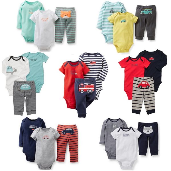 

Hooyi baby boy clothing et newborn 3pc clothe uit babie jump uit trou er 100 cotton body uit pant pajama bebe roupa romper