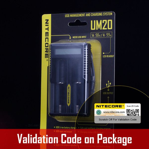 

new-nitecore um20 usb digi charger 18650 18490 14500 18350 16340