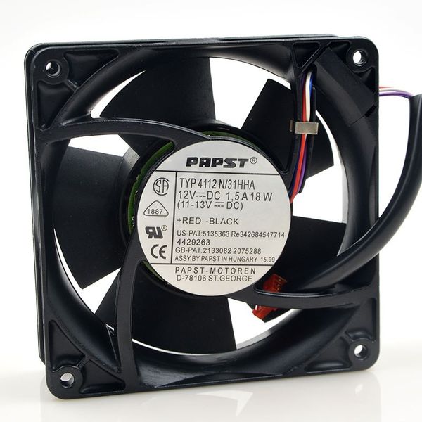 

papst typ4112n/31hha 12v 18w 12038 12cm motorcycle forced air cooling violent fan