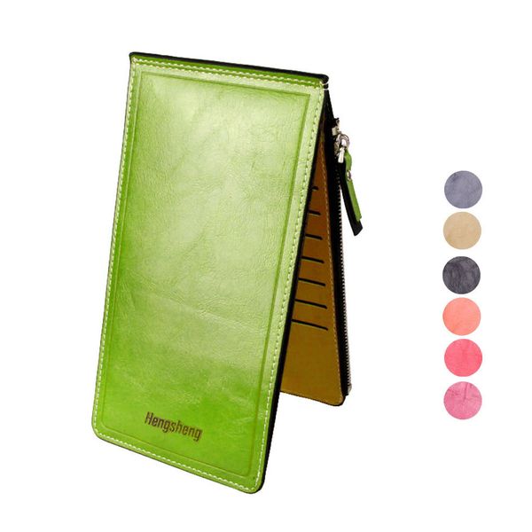 

wholesale- new2017 new fashion women wallet high qulity pu leather ultrathin multifunctional women purse handbags card holders, Red;black