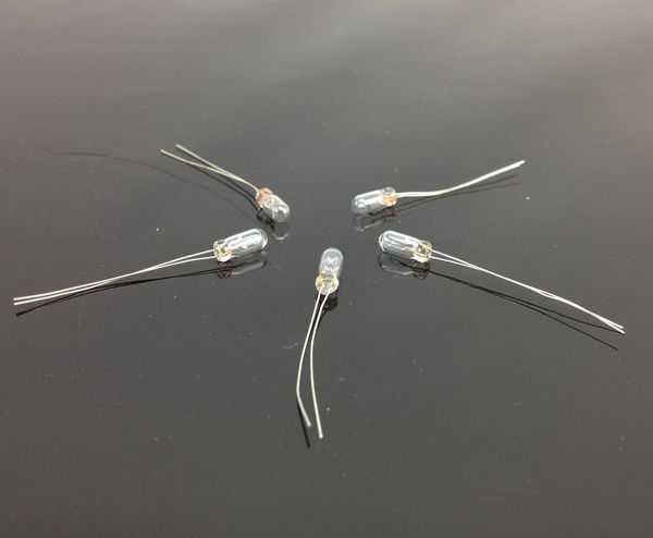 

wholesale-mp02w 3mm clear miniature 12v grain of wheat bulbs warm white new