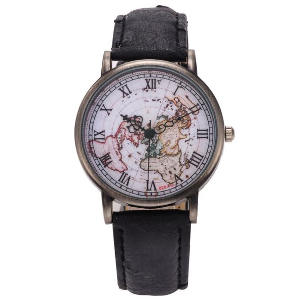 

wengle new 2017 feifan fashion quality restoring ancient ways roman map quartz watch, Slivery;brown