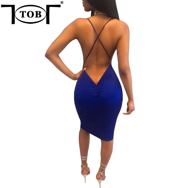 

wholesale- tob new 6 colors s-xl midi dress 2017 summer womens back hollow out double lined party night club vestidos de feta xd958, White;black