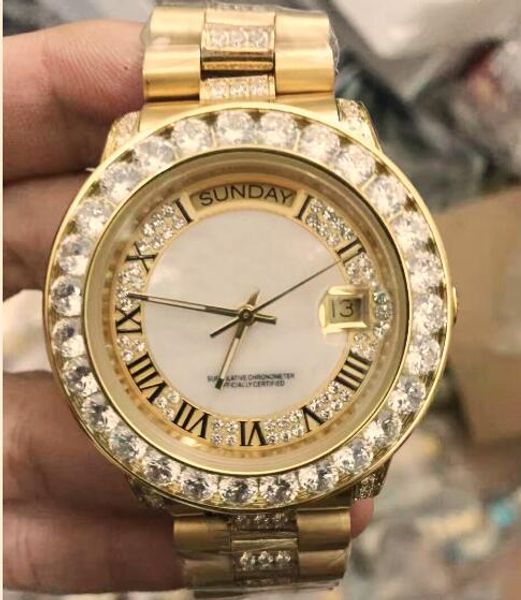 

Люксовый Бренд Мужские Автоматические Часы Президент День Дата Циферблат Римски