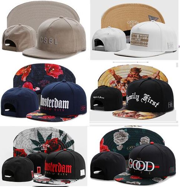 

Хорошее качество Оптовая 2017 Новое прибытие мода Cayler сыновья плоские Snapbacks шляпы к