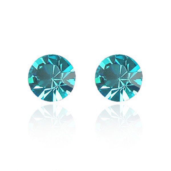 

qz fashion swarovski element crystal stud earrings platinum plated jewelry for women girls ladies multi-color choose ing