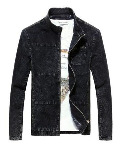 

new mens fashion stand collar fight skin cowboy jackets street fashion personality jackets,-4xl, Black;brown