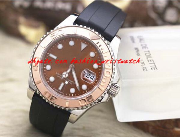 

Fashion Luxury Men Watch 2017 Sapphire 18 k Rose Gold 116621-78801 Rubber Bracelet 40mm Automatic Mechanical Movement Men's Watch Watches