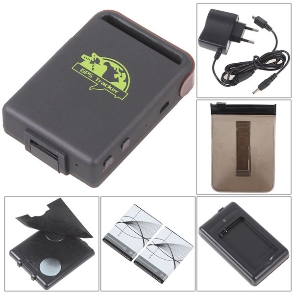 TK102 Realtime GSM GPRS GPS Tracker Satelliti GPS Monitor remoto SOS Noleggio veicoli Gestione flotta con 2 batterie