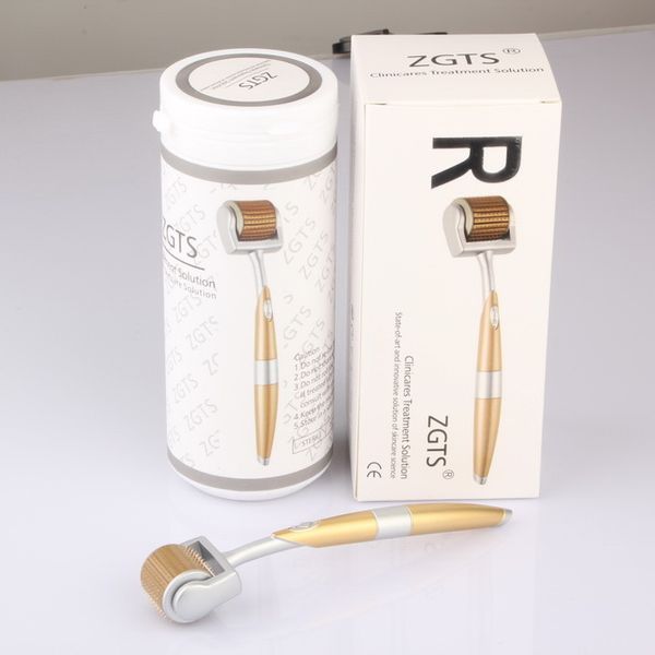 

100pcs/lot zgts derma roller lowest factory price 192 metallic microneedle dermaroller mesoroller therapy