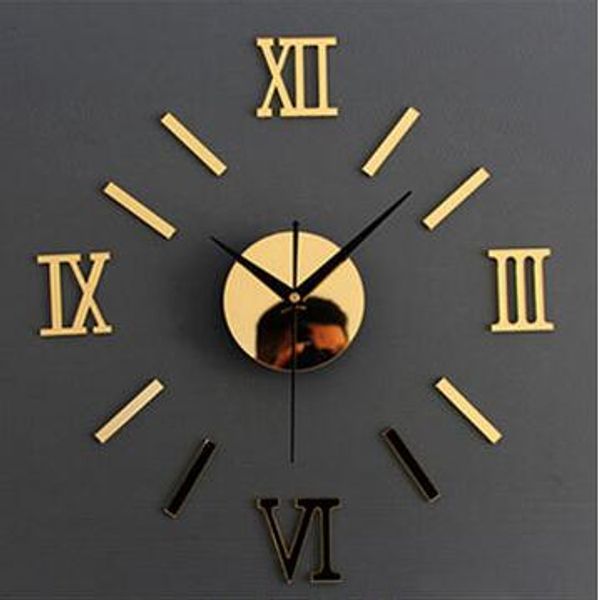 

Новый Бренд Больше Цветов DIY Home Modern 3D Зеркало Настенные Часы Стикер Главная Гостиная Декор Горячий