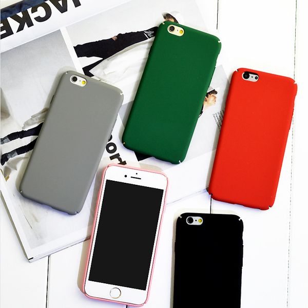 

phone cases for iphone x 7 6 6s 8 plus 6s plus hard plastic frosted matte solid color phone covers for iphone 7 6 8 case