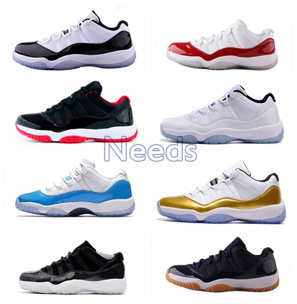 

11s 11 men basketball shoes low unc university blue navy gum blue metallic gold varsity red concord legend gamma blue 72-10 sneakers