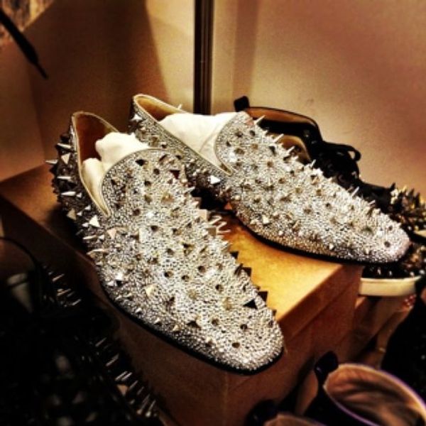 

high rhinestone loafers low quality square oxfords men heel flats toe man casual spiked shoes party dress shoes bvdum, Black