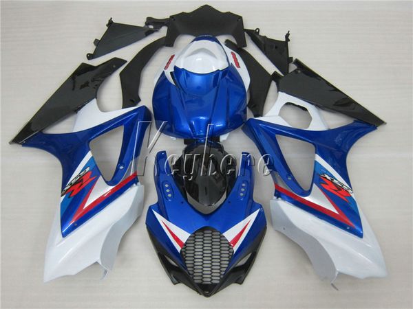 

bodywork fairings for suzuki gsxr1000 2007 2008 white blue motorcycle fairing kit gsxr 1000 07 08 oy61