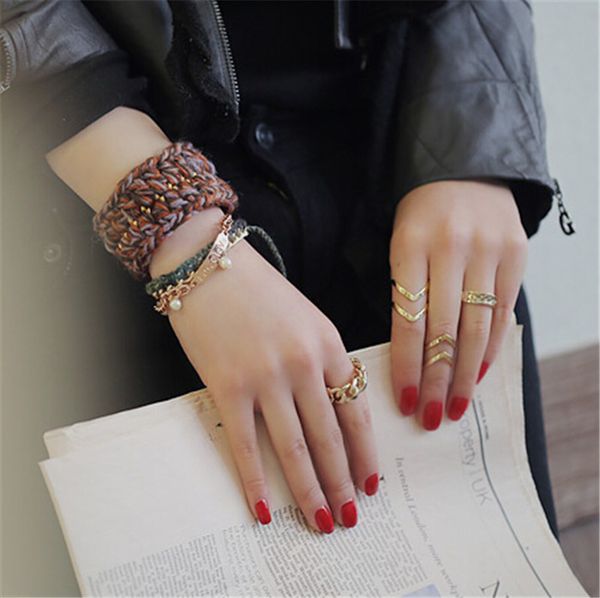 

fashion adjustable double v, triangle ring. midi, finger, thumb 18kgold silver plated for wife girlfriend birthday gift