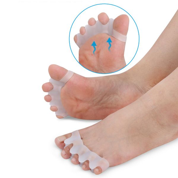 Silikon-Fußpflege, Fußbehandlung, Gel, Ballenschutz, Zehentrenner, Glätteisen, Korrektoren, Hallux-Valgus-Korrektur