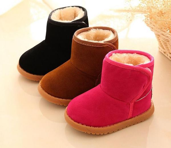 Children\u0027S BootS New Winter Plush Warm Bow Fashion Girl Snow Boots Kids Soft Bow Cute Girls Shoes Cute Girl Boots Black Boots For Kids Girls From