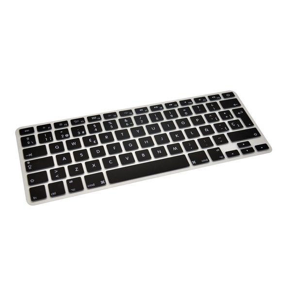 OEM neue schwarze SP-Layout-Tastatur-Silikonabdeckung für MacBook Pro 13 Zoll, MacBook Air 13 Zoll, spanische SP-Tastaturabdeckung