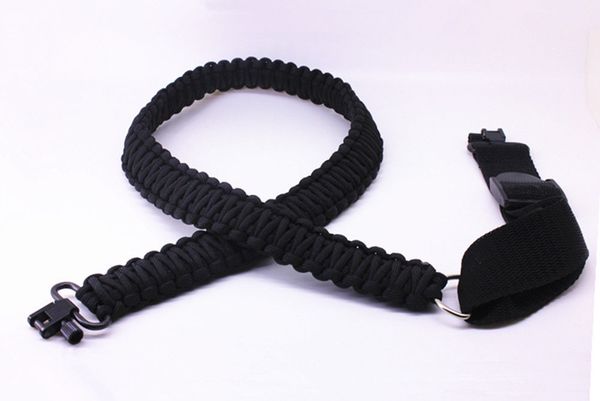 

brand new adjustable paracord tactical 550 rifle sling strap with swivels