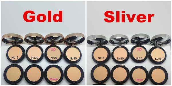 

new arrival brand makeup two powder double powder blush gold sliver good quality dhl in stock