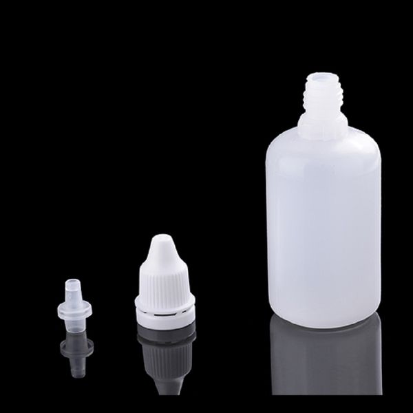 All'ingrosso-Hot 10pcs bottiglie di contagocce vuote ricaricabili in plastica portatili flaconi contagocce per occhi 5 ml / 10 ml / 15 ml / 20 ml / 30 ml / 50 ml / 100 ml