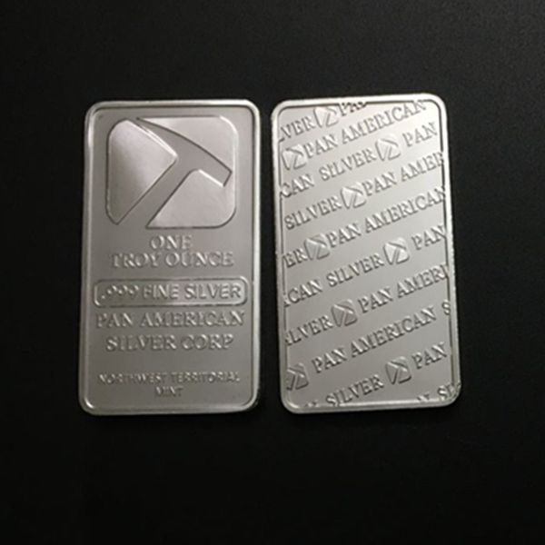 

5 pcs the pan american northwest pan hammer silver plated souvenir bar coin